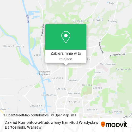 Mapa Zakład Remontowo-Budowlany Bart-Bud Władysław Bartosiński
