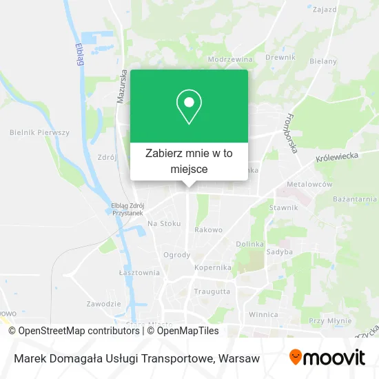 Mapa Marek Domagała Usługi Transportowe