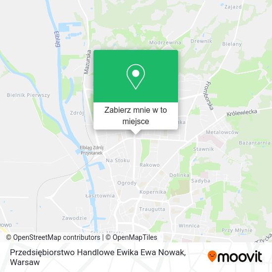 Mapa Przedsiębiorstwo Handlowe Ewika Ewa Nowak