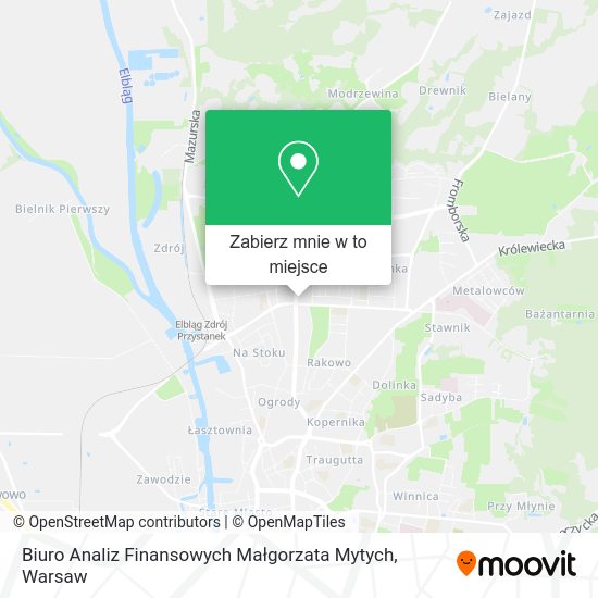 Mapa Biuro Analiz Finansowych Małgorzata Mytych