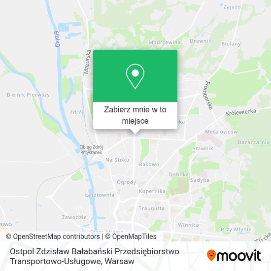 Mapa Ostpol Zdzisław Bałabański Przedsiębiorstwo Transportowo-Usługowe