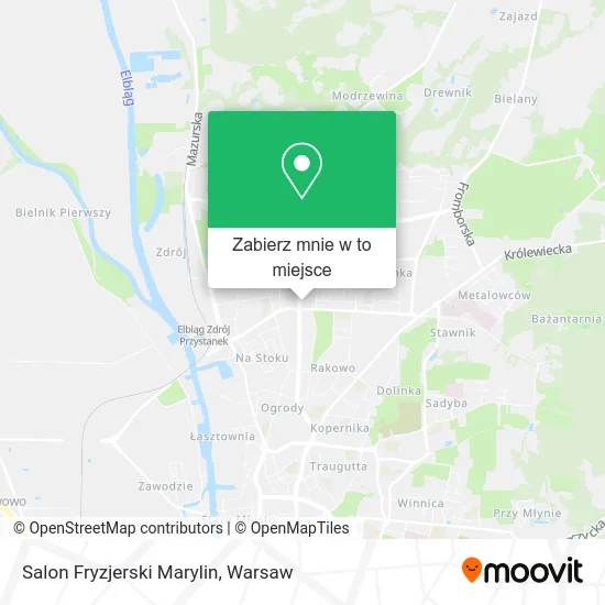 Mapa Salon Fryzjerski Marylin