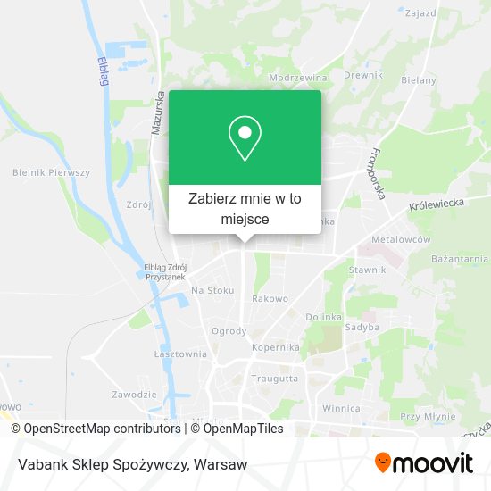 Mapa Vabank Sklep Spożywczy