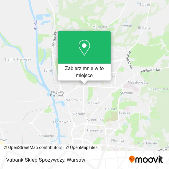 Mapa Vabank Sklep Spożywczy