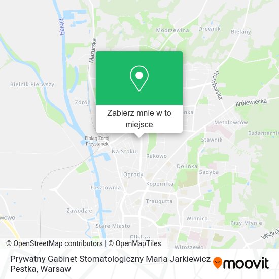 Mapa Prywatny Gabinet Stomatologiczny Maria Jarkiewicz Pestka