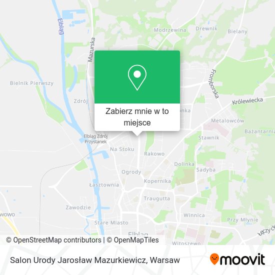 Mapa Salon Urody Jarosław Mazurkiewicz