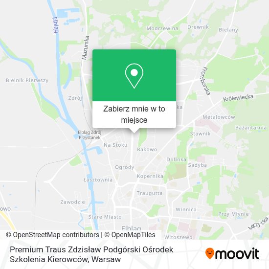 Mapa Premium Traus Zdzisław Podgórski Ośrodek Szkolenia Kierowców