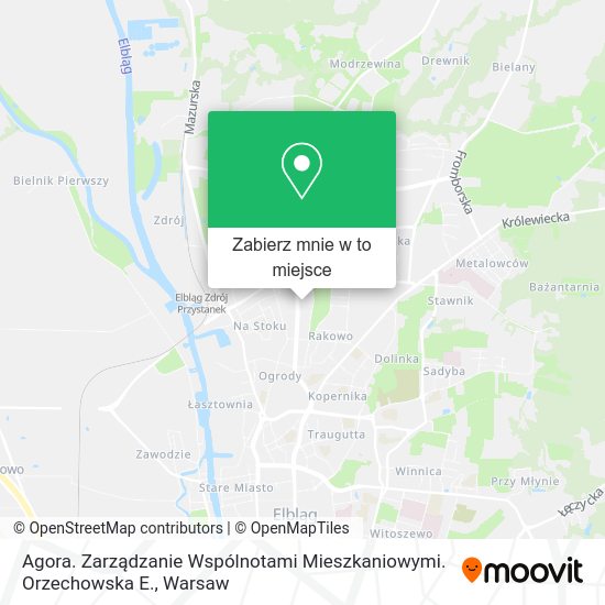 Mapa Agora. Zarządzanie Wspólnotami Mieszkaniowymi. Orzechowska E.