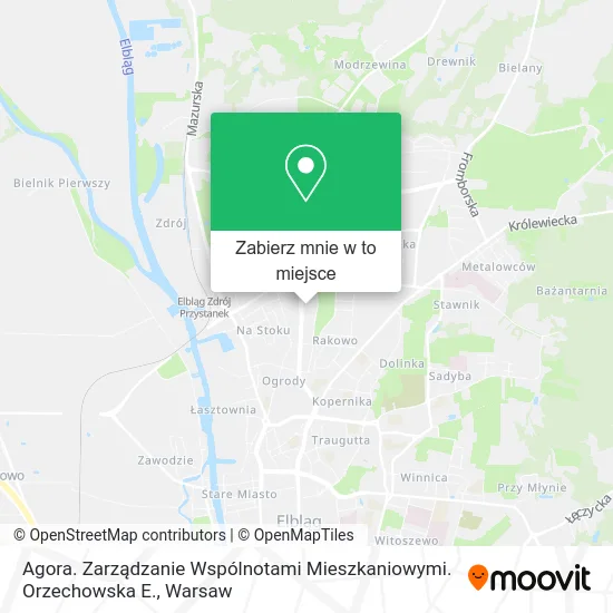 Mapa Agora. Zarządzanie Wspólnotami Mieszkaniowymi. Orzechowska E.
