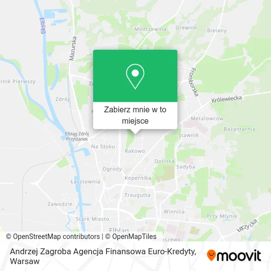 Mapa Andrzej Zagroba Agencja Finansowa Euro-Kredyty