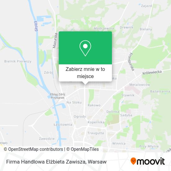 Mapa Firma Handlowa Elżbieta Zawisza