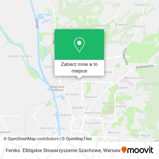 Mapa Feniks. Elbląskie Stowarzyszenie Szachowe