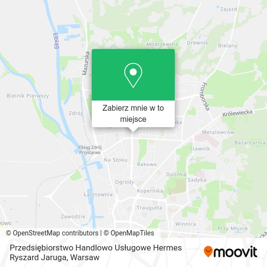 Mapa Przedsiębiorstwo Handlowo Usługowe Hermes Ryszard Jaruga