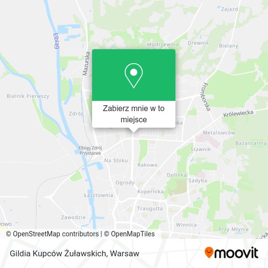 Mapa Gildia Kupców Żuławskich