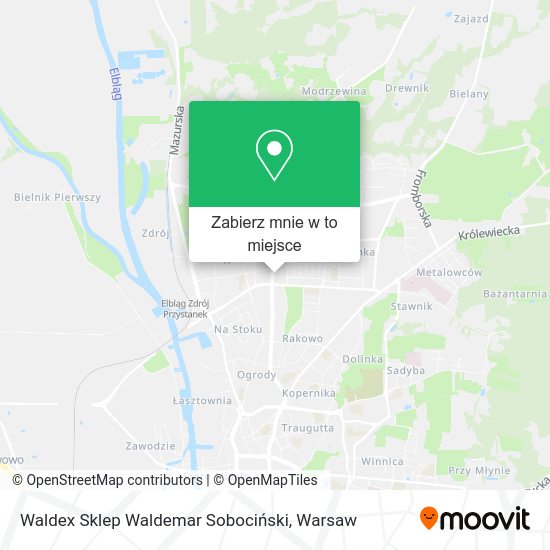 Mapa Waldex Sklep Waldemar Sobociński