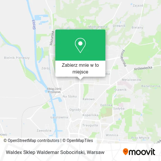 Mapa Waldex Sklep Waldemar Sobociński