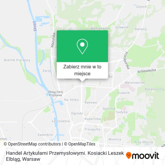 Mapa Handel Artykułami Przemysłowymi. Kosiacki Leszek Elbląg