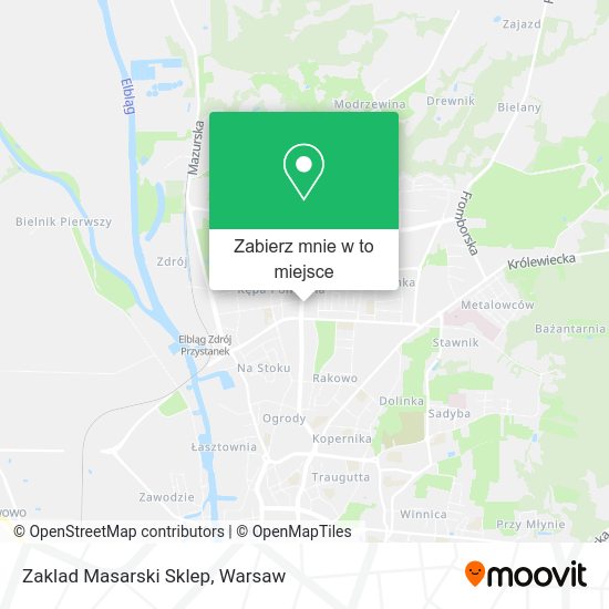 Mapa Zaklad Masarski Sklep