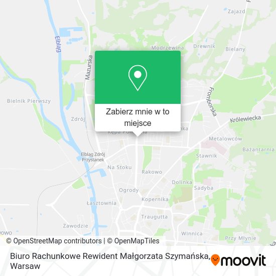 Mapa Biuro Rachunkowe Rewident Małgorzata Szymańska