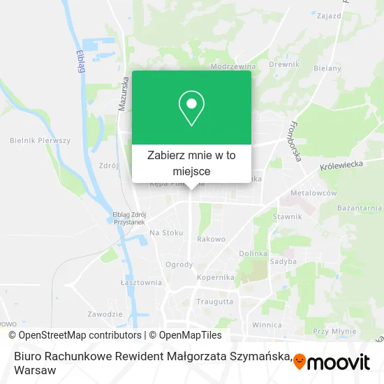Mapa Biuro Rachunkowe Rewident Małgorzata Szymańska