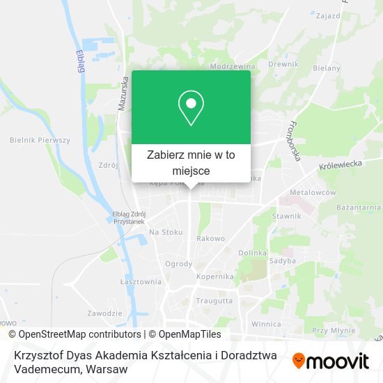 Mapa Krzysztof Dyas Akademia Kształcenia i Doradztwa Vademecum