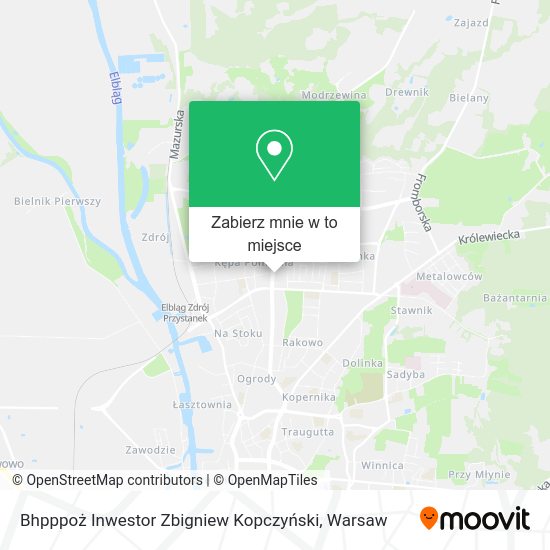 Mapa Bhpppoż Inwestor Zbigniew Kopczyński