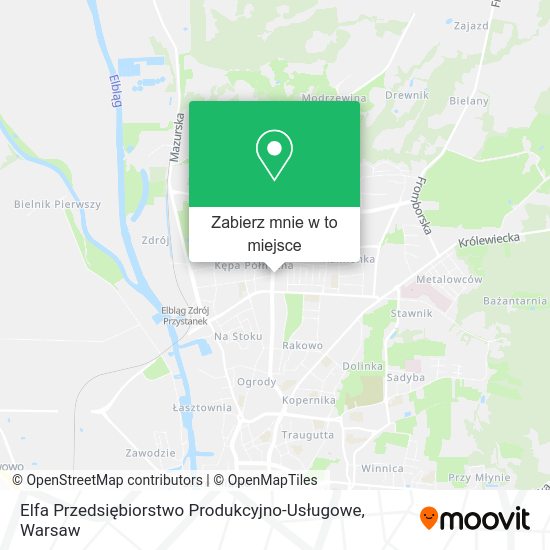 Mapa Elfa Przedsiębiorstwo Produkcyjno-Usługowe