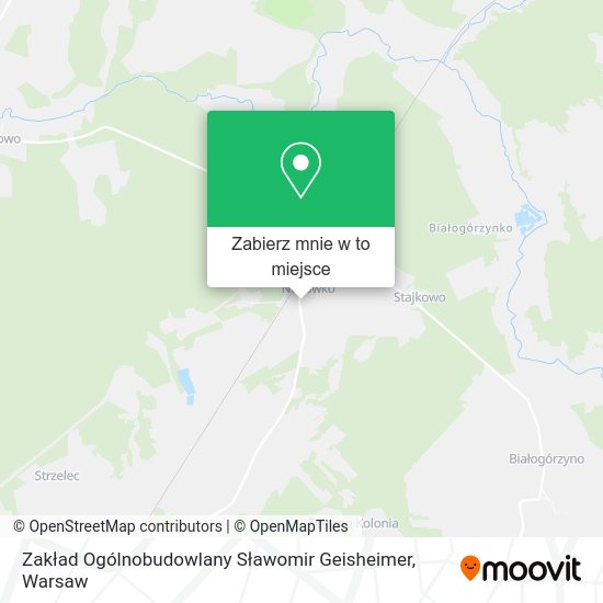 Mapa Zakład Ogólnobudowlany Sławomir Geisheimer