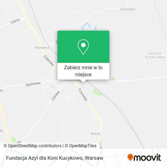 Mapa Fundacja Azyl dla Koni Kucykowo