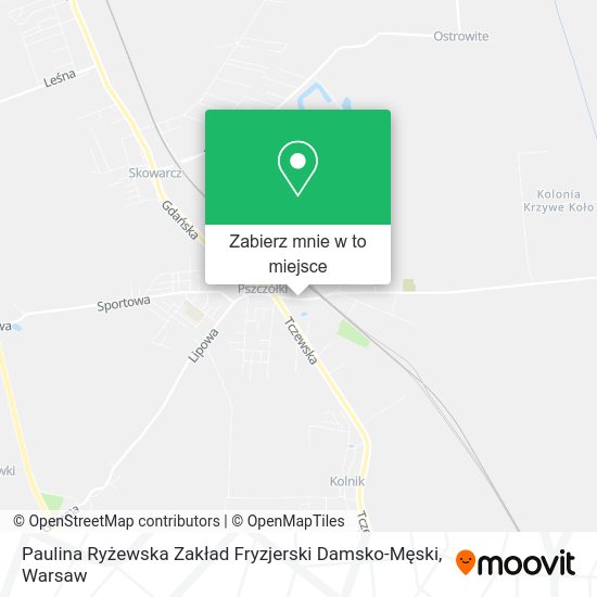 Mapa Paulina Ryżewska Zakład Fryzjerski Damsko-Męski