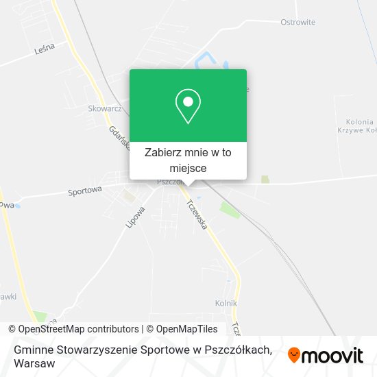 Mapa Gminne Stowarzyszenie Sportowe w Pszczółkach