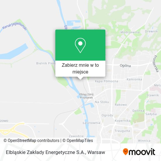 Mapa Elbląskie Zakłady Energetyczne S.A.