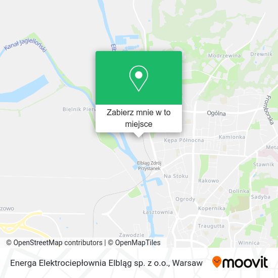 Mapa Energa Elektrociepłownia Elbląg sp. z o.o.