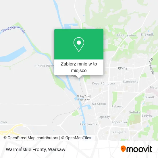 Mapa Warmińskie Fronty