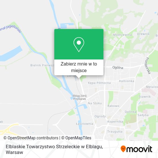 Mapa Elblaskie Towarzystwo Strzeleckie w Elblagu