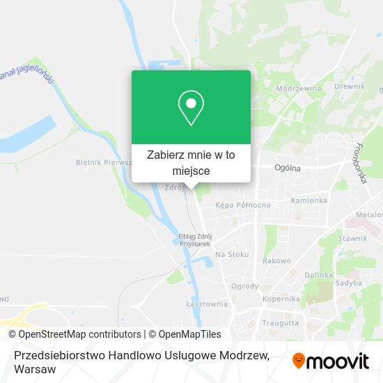 Mapa Przedsiebiorstwo Handlowo Uslugowe Modrzew