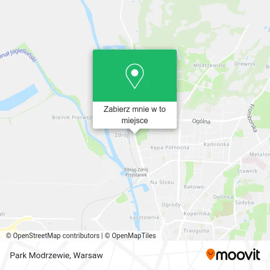Mapa Park Modrzewie