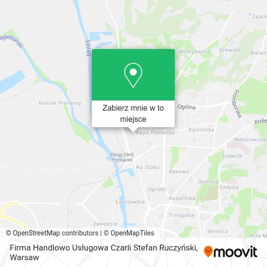 Mapa Firma Handlowo Usługowa Czarli Stefan Ruczyński