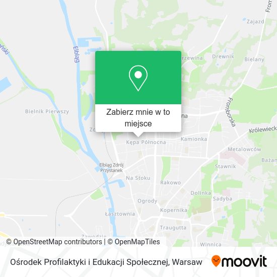 Mapa Ośrodek Profilaktyki i Edukacji Społecznej