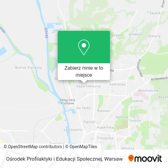 Mapa Ośrodek Profilaktyki i Edukacji Społecznej