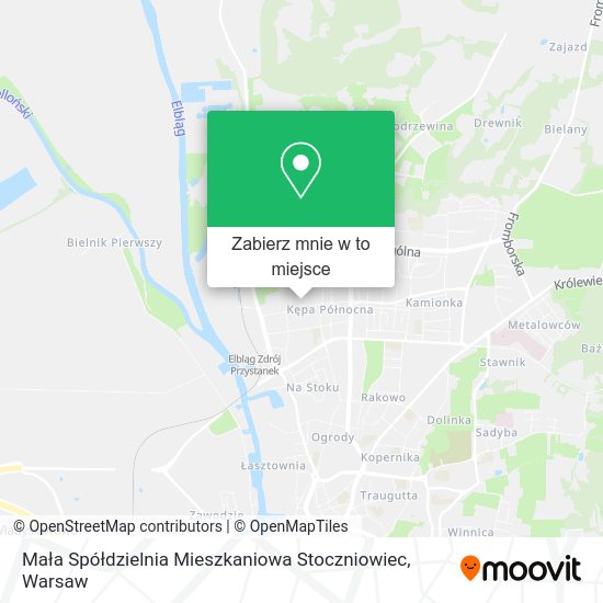 Mapa Mała Spółdzielnia Mieszkaniowa Stoczniowiec