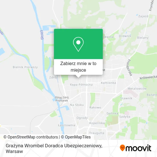 Mapa Grażyna Wrombel Doradca Ubezpieczeniowy