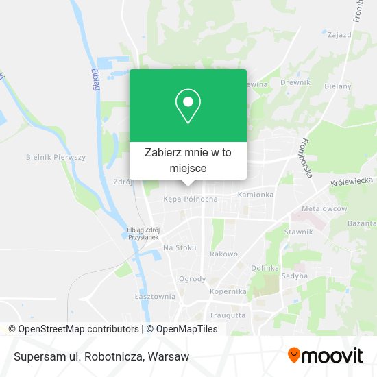 Mapa Supersam ul. Robotnicza