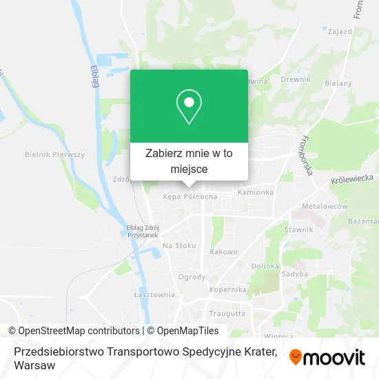 Mapa Przedsiebiorstwo Transportowo Spedycyjne Krater