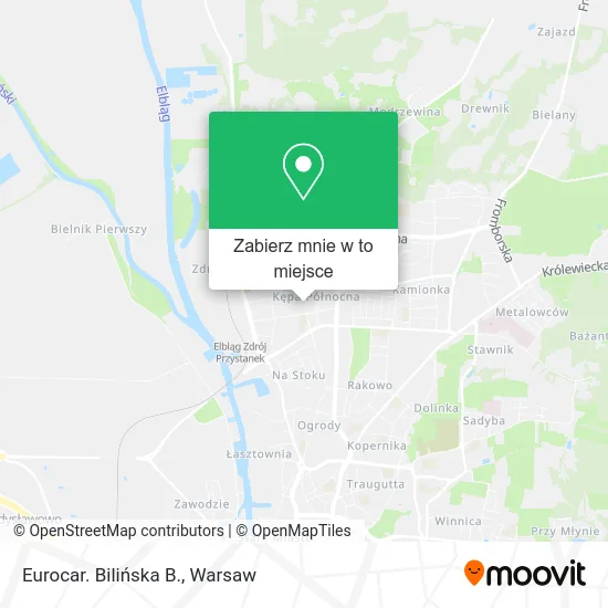 Mapa Eurocar. Bilińska B.