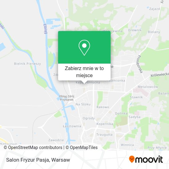 Mapa Salon Fryzur Pasja