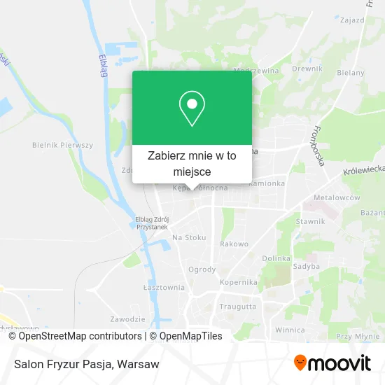 Mapa Salon Fryzur Pasja