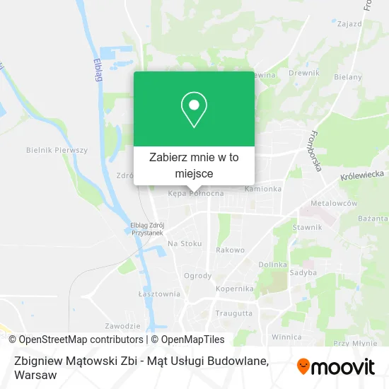 Mapa Zbigniew Mątowski Zbi - Mąt Usługi Budowlane