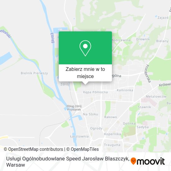 Mapa Usługi Ogólnobudowlane Speed Jarosław Błaszczyk