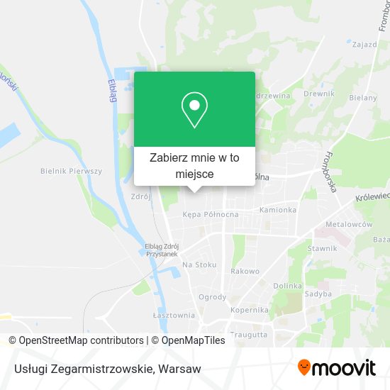 Mapa Usługi Zegarmistrzowskie